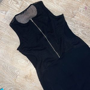 Zara Woman Mesh Net Sleeveless Midi Dress Medium